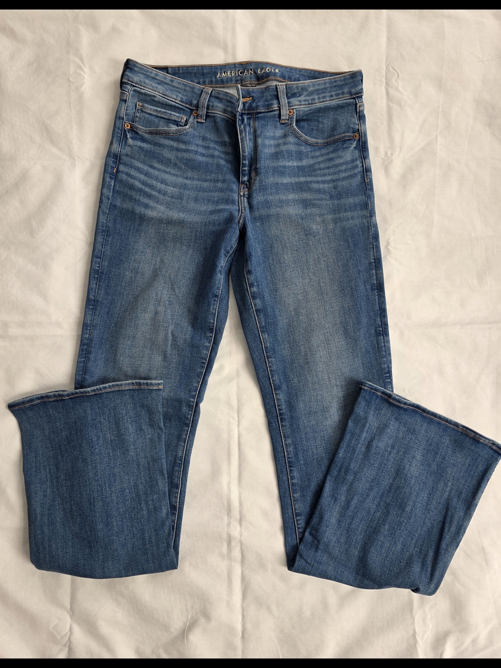 American Eagle Bootcut Jeans 12 X-long Kick Boot Next Level Stretch
